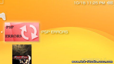 psp errors